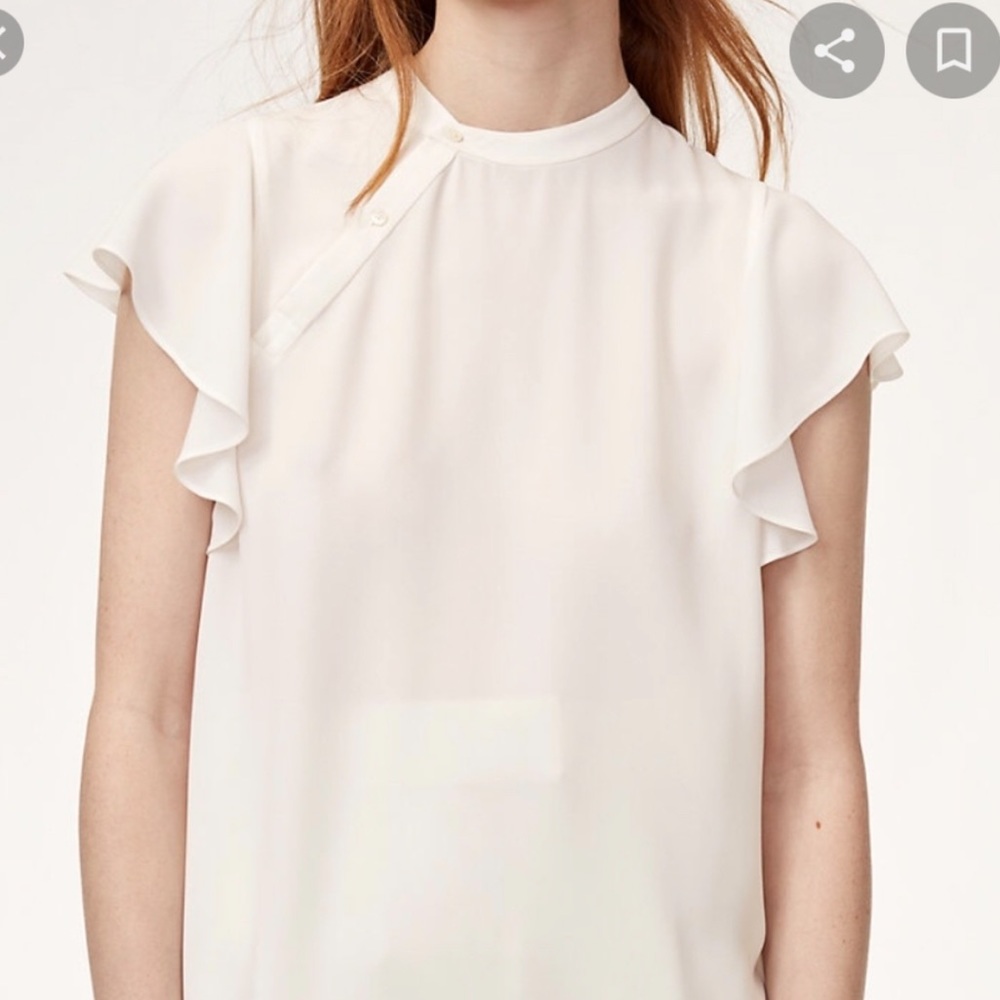 Aritzia Babaton Cain Blouse in Espace